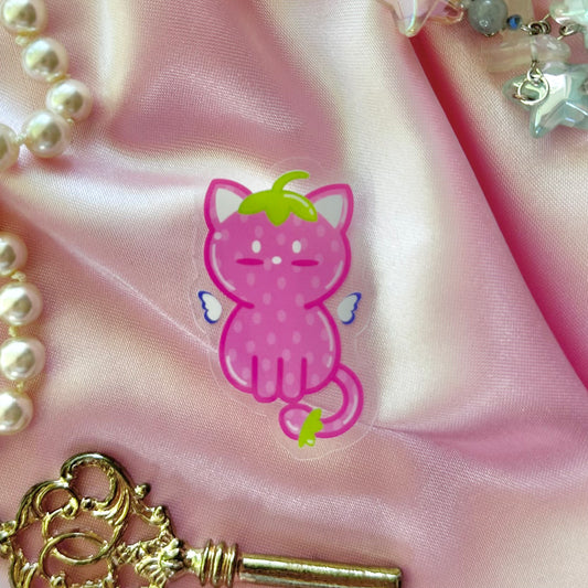 “strawberry cat” sticker