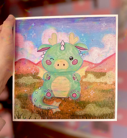 Delightful Dragon Print