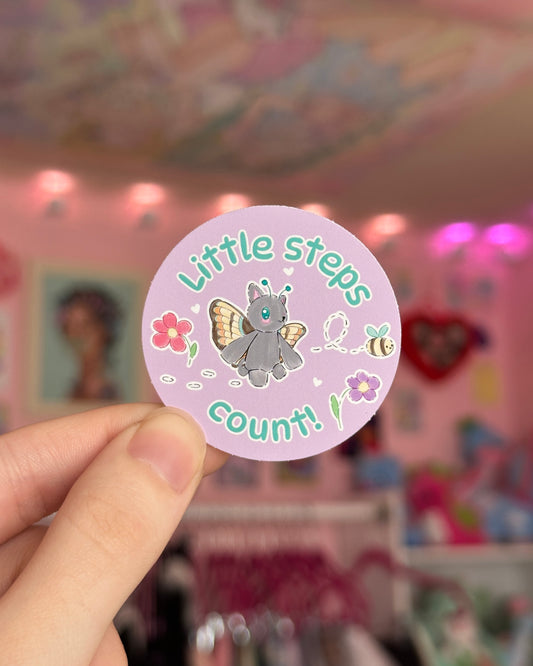 Little Steps Count Sticker