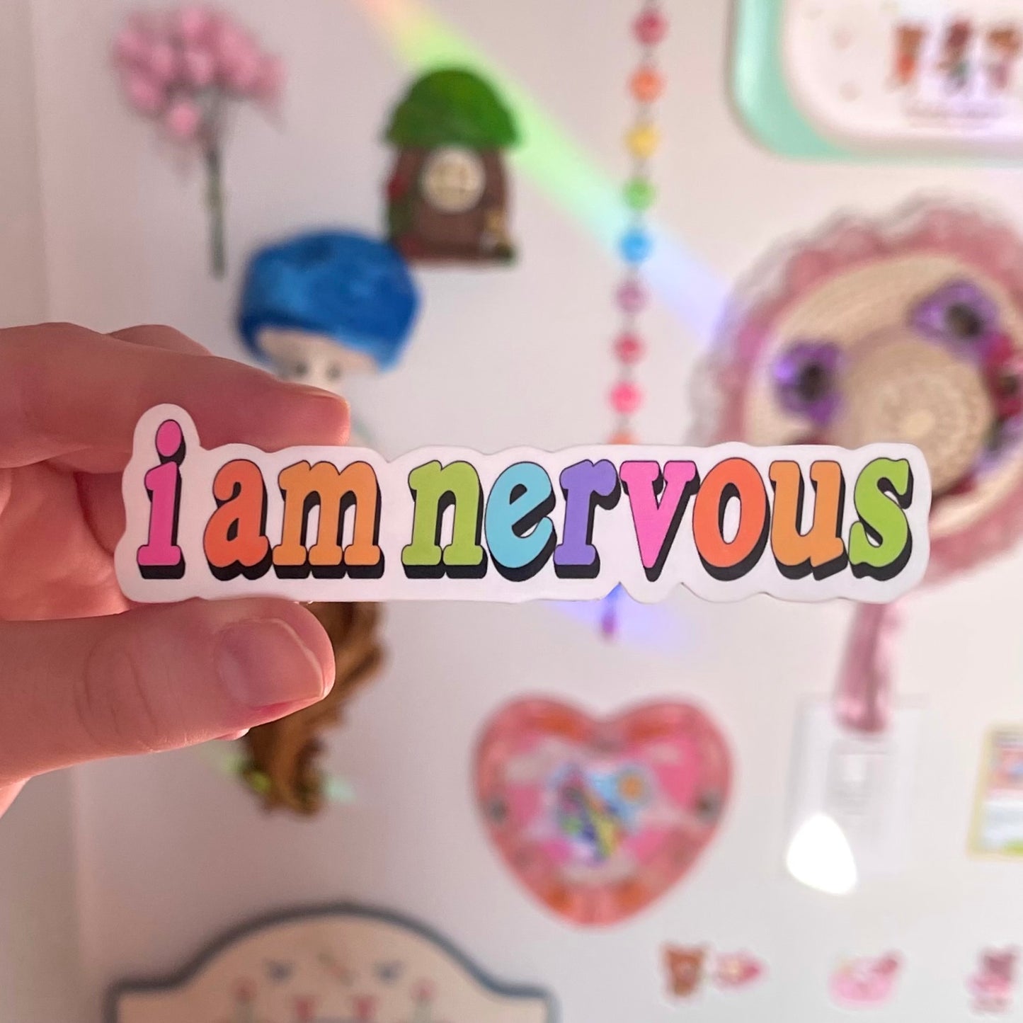 i am nervous sticker