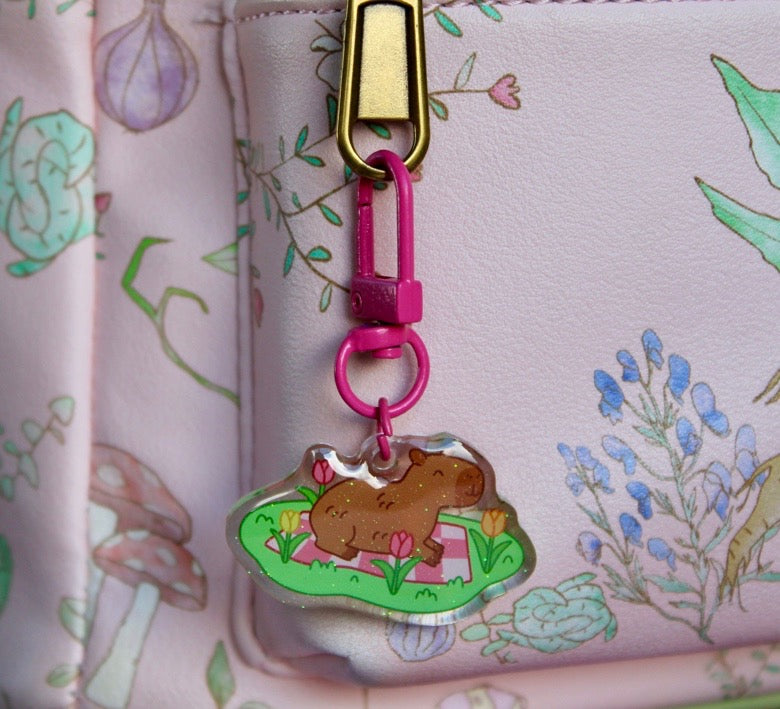 Epoxy Capybara Keychains
