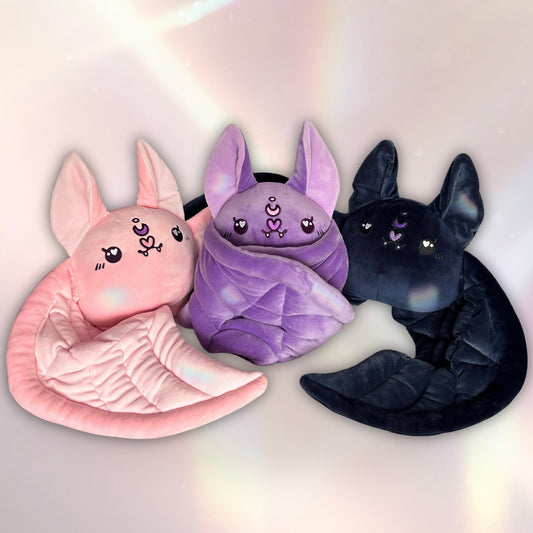 large weighted bat plush