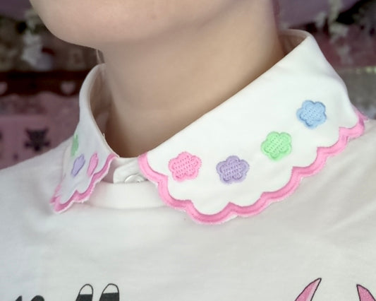 colorful stars fake collar