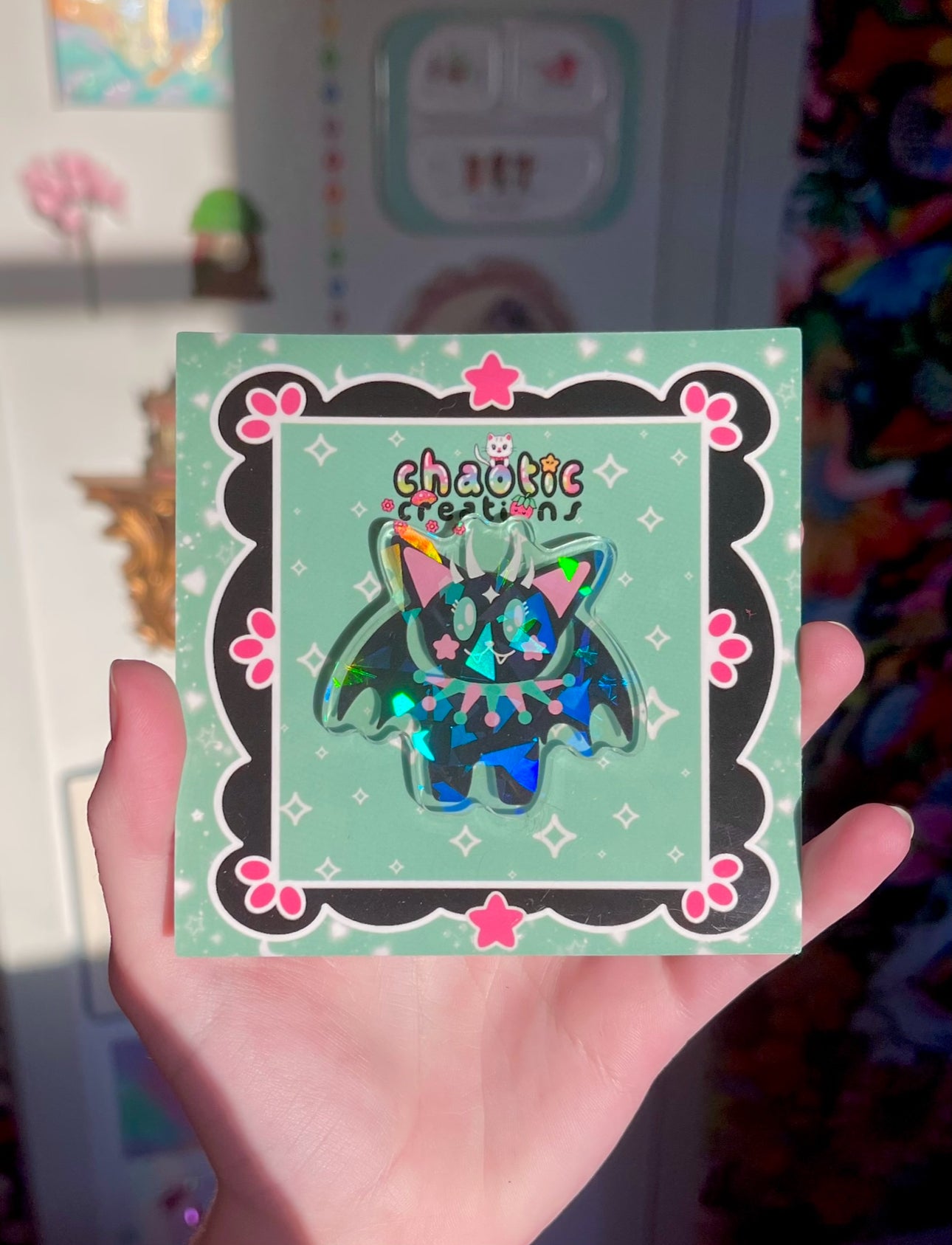 Bat Cat Pin