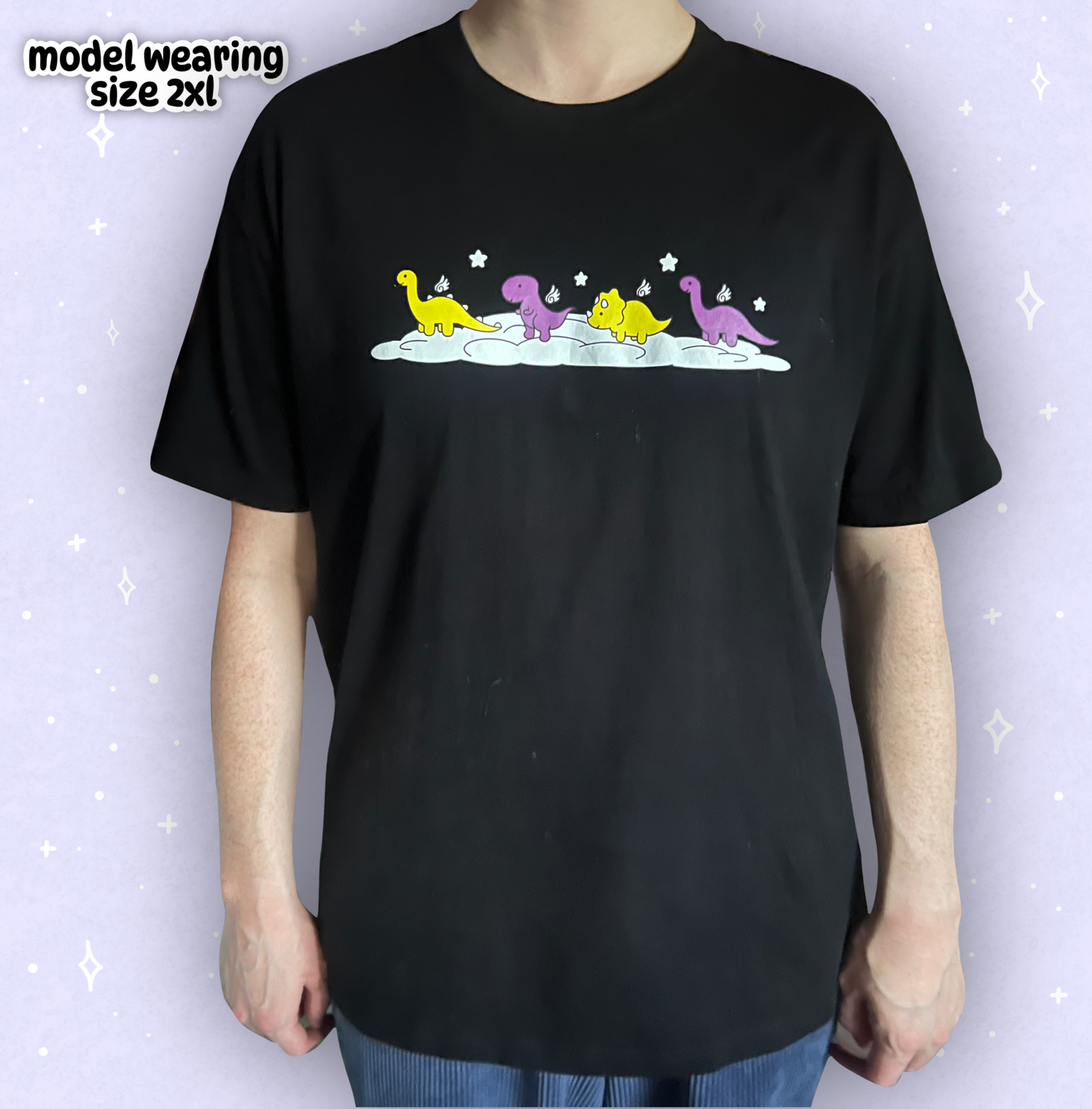 cloud parade dino shirt (run small)